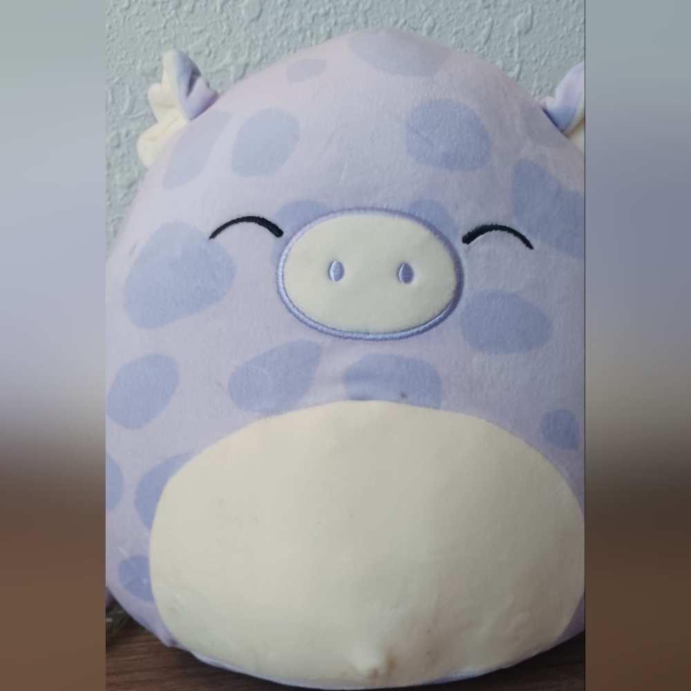 Purple pig squishmallow, big size
